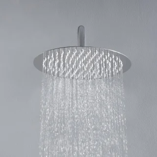 Ronde Inbouw Regendouchekop 25 cm RVS