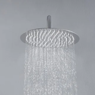 Ronde Inbouw Regendouchekop 25 cm RVS