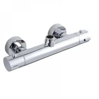 Ronde mechanische hooggeplaatste waterkraan met ingebouwde thermostatische douche