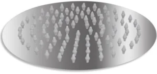 Ronde regendouchekop, 20 cm, chroom