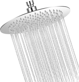 Ronde regendouchekop 20 cm roestvrij staal