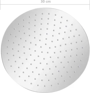 Ronde regendouchekop 30x50 cm RVS 304