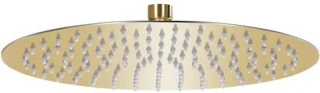 Ronde regendouchekop goud - 30 cm