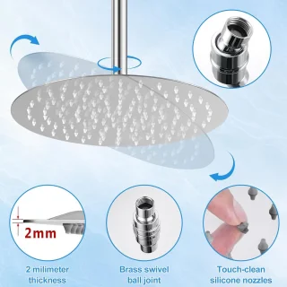 Wat vinden we goed aan de Ronde Regendouchekop RVS