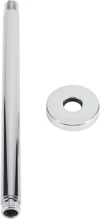 Ronde RVS douchearm - plafondmontage