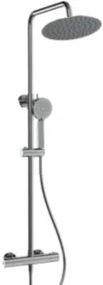 Rondo regendoucheset chroom 25 cm