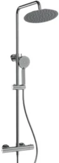 Rondo regendoucheset chroom 25 cm