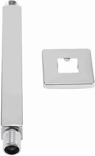 RVS douchearm vierkant recht 20 cm