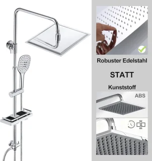 RVS Douchekolom Regendouche