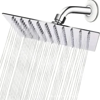 RVS douchekop vierkant 40 cm