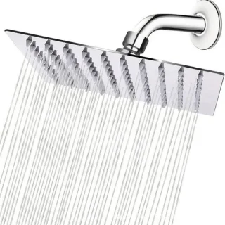RVS douchekop vierkant 40 cm