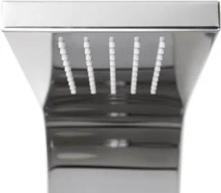 RVS douchepaneel thermostaatset