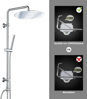 RVS Doucheset - Hoofddouche en Handdouche