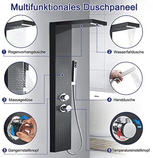 RVS Douchezuil