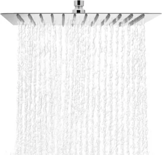 RVS regendouche 30x30 cm vierkant