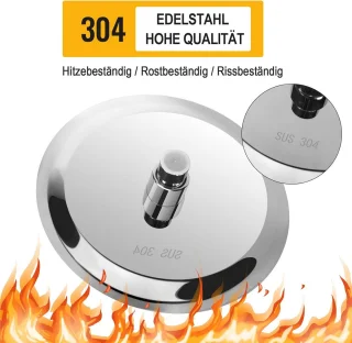 RVS Regendouchekop 8 inch