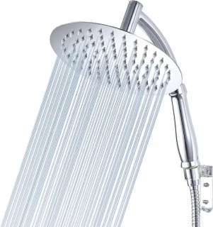 RVS Regendouchekop 8-inch Rond met Handdouche