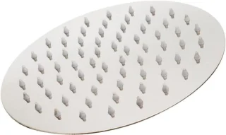 RVS regendouchekop rond 20 cm zilver