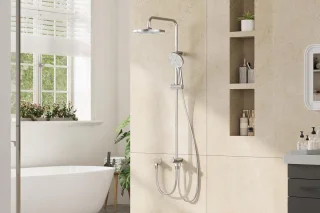 RVS Regendoucheset