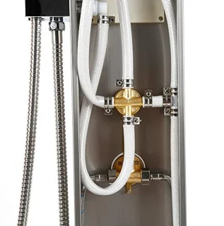 RVS thermostatische douchekolom 15 x 47 x 130 cm