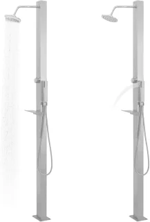 RVS Tuindouchepaneel 210 cm