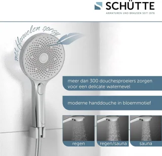 Samoa Rain 60570 douchepaneel grijs chroom met thermostaat