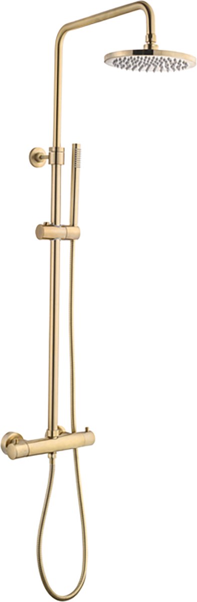 Sani Royal Regendouche Goud Thermostaat 20 cm Rond