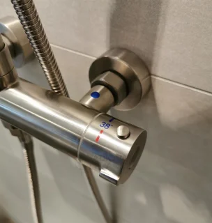 Sani Royal Regendouche RVS 25 CM met Thermostaatkraan en Handdouche