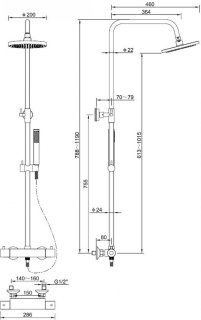 Sanifun Hilaria douchesysteem