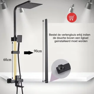 SaniSupreme Arizona opbouw bad doucheset RVS geborsteld