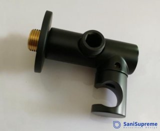 SaniSupreme DeLuxe Turijn Doucheset Inbouw Mat Zwart