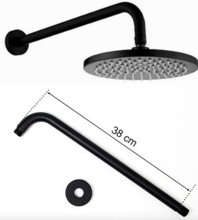 SaniSupreme DeLuxe Turijn Doucheset Inbouw Mat Zwart