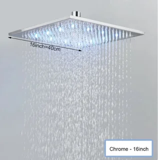 SaniSupreme® Genua Premium Plafond Regendouche 16 inch Chroom
