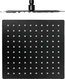 SaniSupreme Manhattan vierkante hoofddouche 40x40 mat zwart