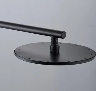 SaniSupreme Monaco 12 inch regendouche 2-weg zwart inbouw