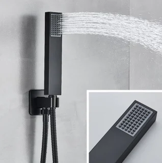 SaniSupreme SmartPulse Doucheset Alicante 3-Weg Inbouw Mat Zwart