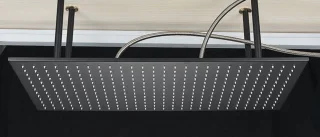 SaniSupreme SmartPulse Monaco 3-weg Plafond Doucheset 40x80 cm Mat Zwart