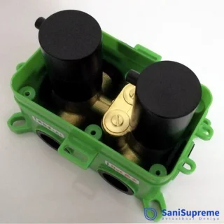 SaniSupreme Turijn Inbouw Doucheset 10 inch mat zwart