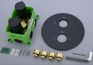 SaniSupreme Turijn Inbouw Doucheset 10 inch mat zwart