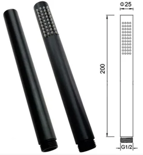 SaniSupreme Turijn Inbouw Doucheset 10 inch mat zwart