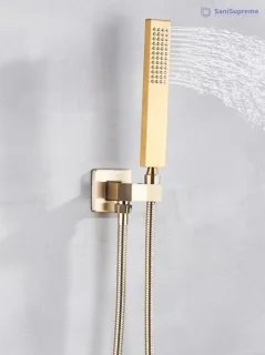 SaniSupreme Vienna 12 inch Regendouche 2-weg Goud Brushed