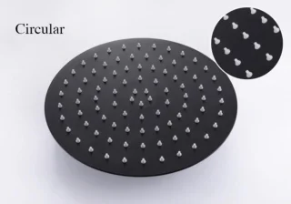 SaniSupreme Yosemite Massief Inbouw Regendoucheset Mat Zwart 20 cm