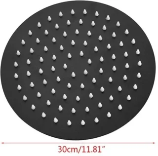 SaniSupreme Yosemite Regendoucheset Inbouw Mat Zwart 30 cm