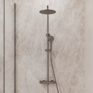 Sanitado Foya thermostatische regendouche in gunmetal