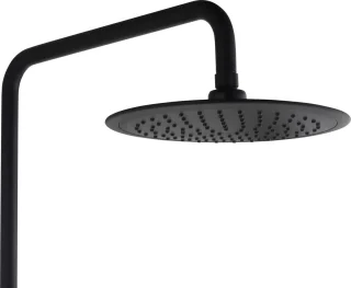 Saqu Dream Regendouche Ø25cm Thermostaat Mat Zwart Rond