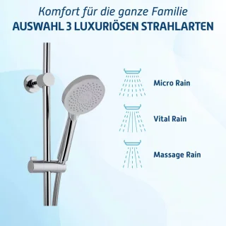 Saqu Dream Regendouche Rond 25cm Chroom Thermostaatkraan