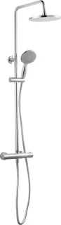 Saqu Eurotrend Regendouche Ø 22.5cm met Thermostaatkraan Chroom Rond