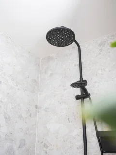 Saqu Eurotrend Regendouche Ø22.5cm Mat Zwart Thermostaatkraan