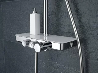 Saqu Total Control Regendouche 30cm met Thermostaatkraan en Planchet Chroom