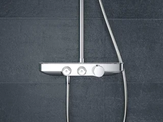 Saqu Total Control Regendouche 30cm met Thermostaatkraan en Planchet Chroom
